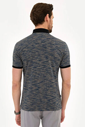 Lacivert Slim Fit Polo Yaka T-Shirt