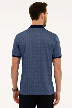 Erkek Lacivert Regular Fit Polo Yaka T-Shirt