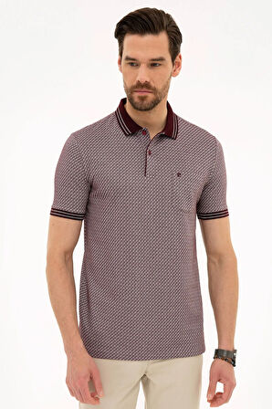 Bordo Regular Fit Polo Yaka T-Shirt