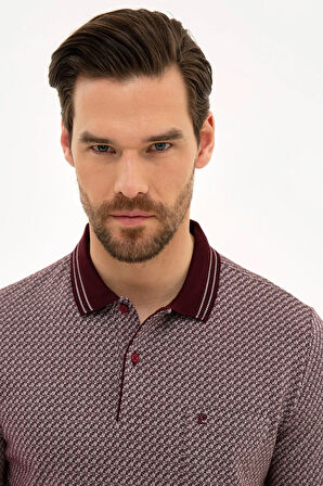 Bordo Regular Fit Polo Yaka T-Shirt