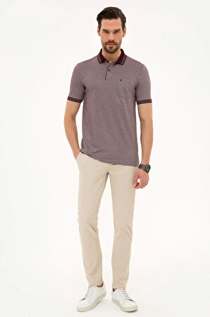 Bordo Regular Fit Polo Yaka T-Shirt