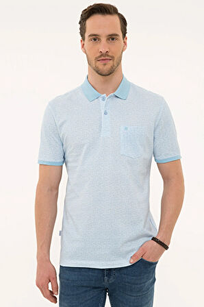 Açık Mavi Regular Fit Polo Yaka T-Shirt