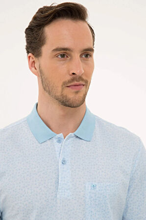 Açık Mavi Regular Fit Polo Yaka T-Shirt