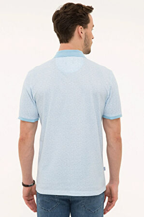 Açık Mavi Regular Fit Polo Yaka T-Shirt