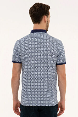 Lacivert Slim Fit Polo Yaka T-Shirt