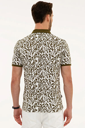 Haki Slim Fit Polo Yaka T-Shirt