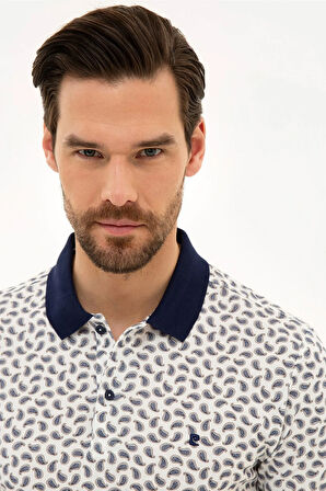 Lacivert Slim Fit Polo Yaka T-Shirt