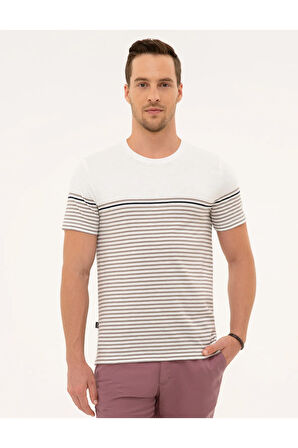 Koyu Gri Slim Fit Bisiklet Yaka Tişört 50218602-vr080