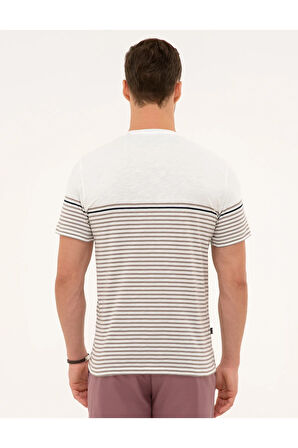Koyu Gri Slim Fit Bisiklet Yaka Tişört 50218602-vr080