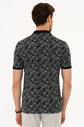 Siyah Slim Fit Polo Yaka T-Shirt