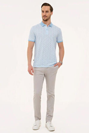 Açık Haki Slim Fit Polo Yaka T-Shirt