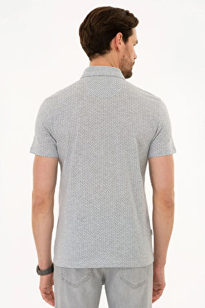 Açık Gri Slim Fit Polo Yaka T-Shirt