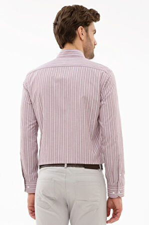 Erkek Açık Mavi Slim Fit Uzun Kollu Gömlek