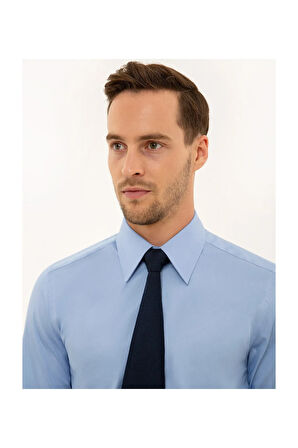 Erkek Açık Mavi Slim Fit Gömlek G021SZ004.000.1038388