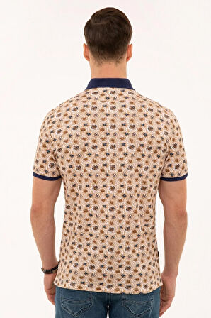 Kahverengi Slim Fit Polo Yaka T-Shirt