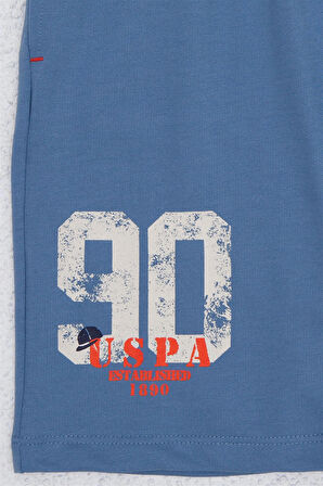 Erkek Çocuk Mavi Örme Şort