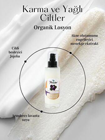 Menekşe & Lavanta Karma ve Yağlı Ciltler için Yüz Losyonu 100 ml