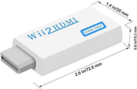 Nintendo Wii İçin HDMI TV Kablo Çevirici Dönüştürücü Adaptör