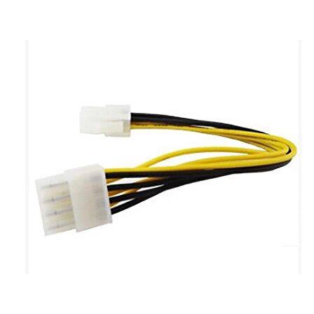 4 Pin to 8 Pin Güç Çevirici Power Supply (PSU) Çevirici Kablo