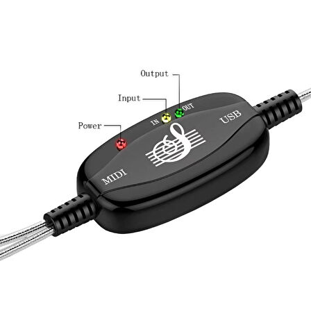 ST-4590 2M USB Midi Org Ses Kablosu Dönüştürücü Adaptör