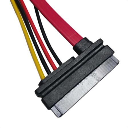 Sata Power Uzatma Kablosu 15+7 Pin (Erkek-Dişi) 30 cm