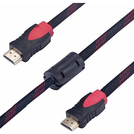 HDMI Kablosu Altın Uçlu 1.4b 3D 10 Metre HDMI Kablosu AL - 4241 