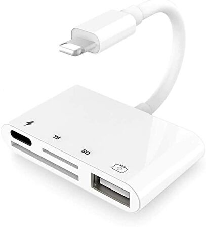 Alfais 4333 Apple Lightning To Usb Type C 3.1 Micro Sd Tf Çevirici