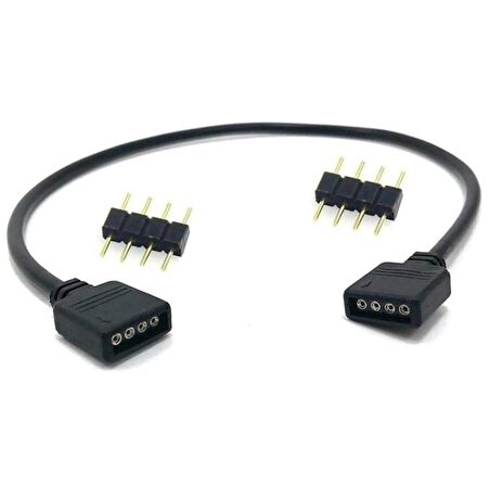 4 Pin Rgb Ekleme Birleştirme Uzatma 30 cm Çevirici Kablo 4373