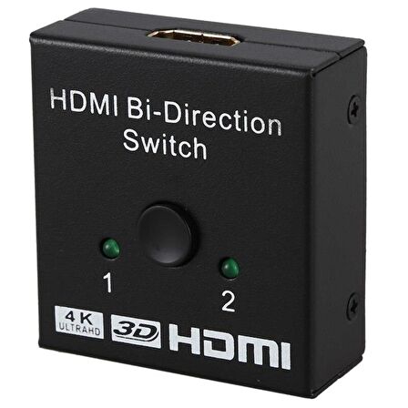 2 Port Çift Yönlü HDMI Splitter Switch Çoklayıcı Çoğaltıcı 