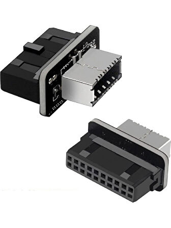Type-E To USB 3.0 19 PIN Anakart Dişi Erkek Çevirici Dönüştürücü Adaptör 5209