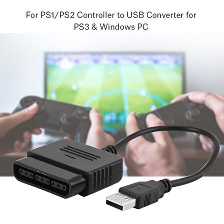 USB to PS2 PS3 PC Bilgisayar Oyun Kolu Çevirici Dönüştürücü