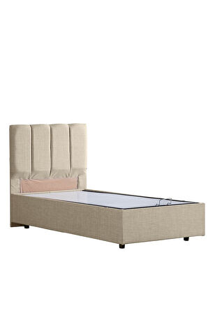 Defne Tek Kişilik Baza Başlık Comfort Yatak Seti, Açık Gri