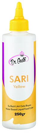 Dr Gusto Sarı Su Bazlı Sıvı Gıda Boyası 250 gr