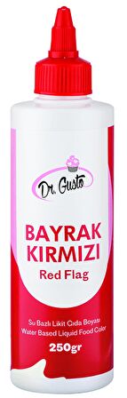 Dr Gusto Bayrak Kırmızı Su Bazlı Sıvı Gıda Boyası 250 gr