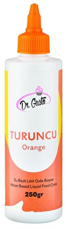 Dr Gusto Turuncu Su Bazlı Sıvı Gıda Boyası 250 gr