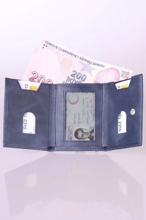 Numana Hakiki Deri Trifold İnce Cüzdan