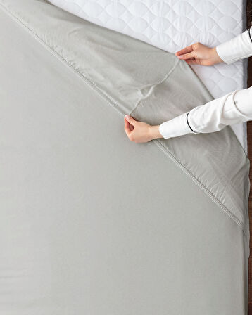 King Size Lastikli Penye Çarşaf