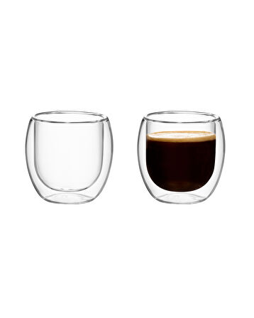 Moulins 2-li Çift Camlı Bardak - 100ML