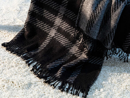 Madame Coco Katriane Diz Battaniyesi - Antrasit