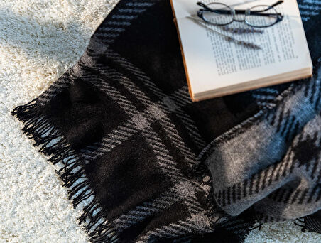 Madame Coco Katriane Diz Battaniyesi - Antrasit