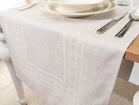 Madame Coco Chloé Runner - Açık Gri - 45x160 cm