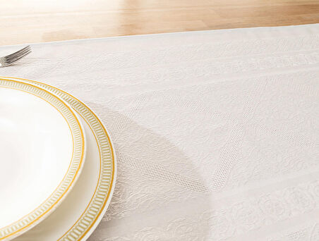 Madame Coco Chloé Runner - Açık Gri - 45x160 cm