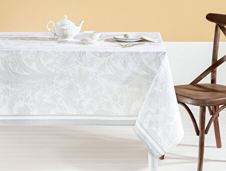 Bernice Polycotton Masa Örtüsü - Gri - 160x250 cm