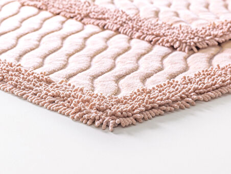 Marlie Banyo Paspası - Pudra - 60x100 cm