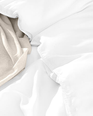 Madame Coco Loire Tek Kişilik Tencel Nevresim Takımı ( TENCEL™ ) - Beyaz