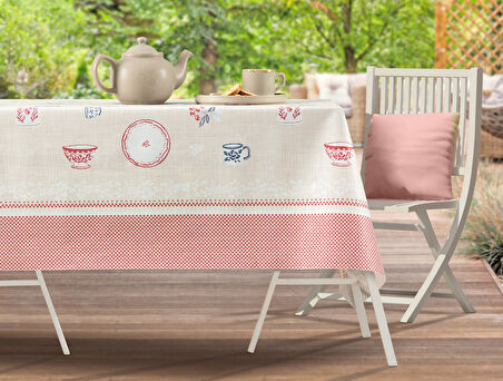 Mavel Pvc Masa Örtüsü - Bej - 140x200 cm