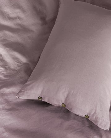 Madame Coco Mer Tek Kişilik Yıkamalı Linen Nevresim Takımı - Mürdüm