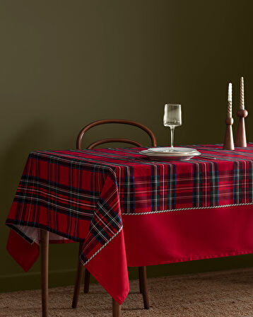 Abella Masa Örtüsü - Kırmızı - 160x250 cm