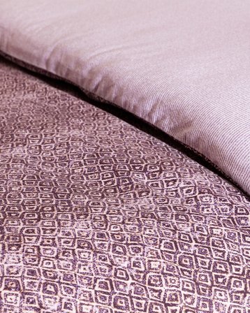 Madame Coco Diane King Size Madame Coco Crep Baskılı Nevresim Takımı - Mürdüm
