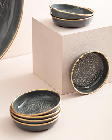 Madame Coco Rosalie 8 Parça Tabak Seti - Antrasit